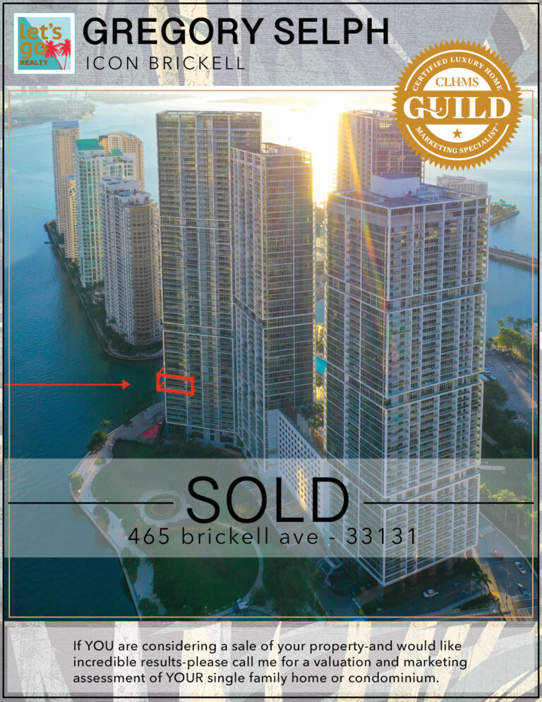 SOLD 465 brickell ave | fl 33131 #ICON @letsgogregory #gregoryselph