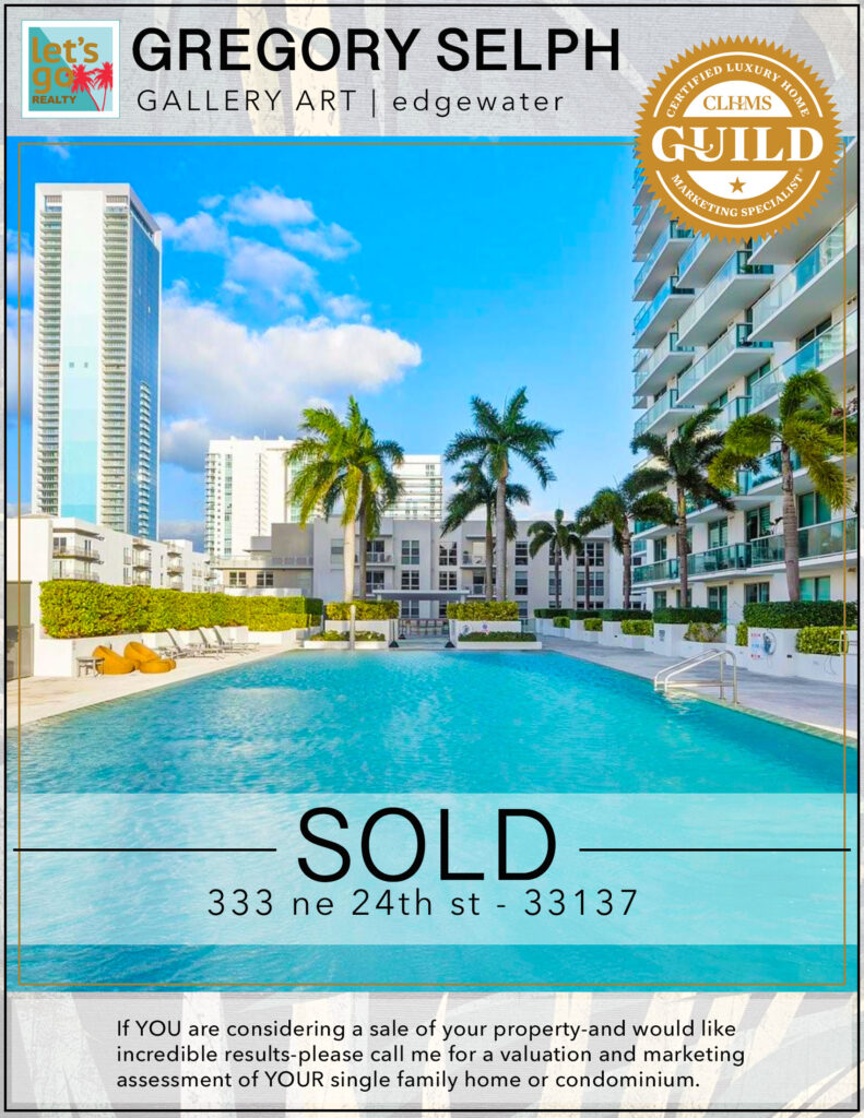SOLD 333 ne 24th ave unit 803 miami FL 33137