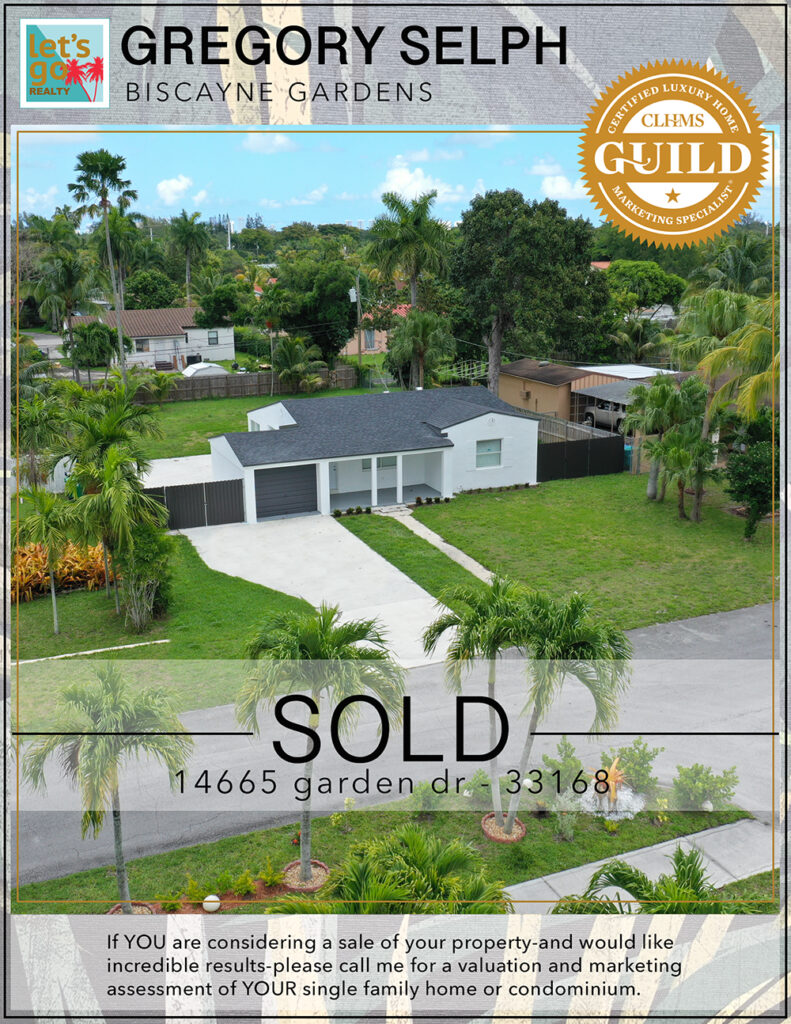 SOLD 14665 garden dr | biscayne gardens fl 33168 @letsgogregory #letsgorealty