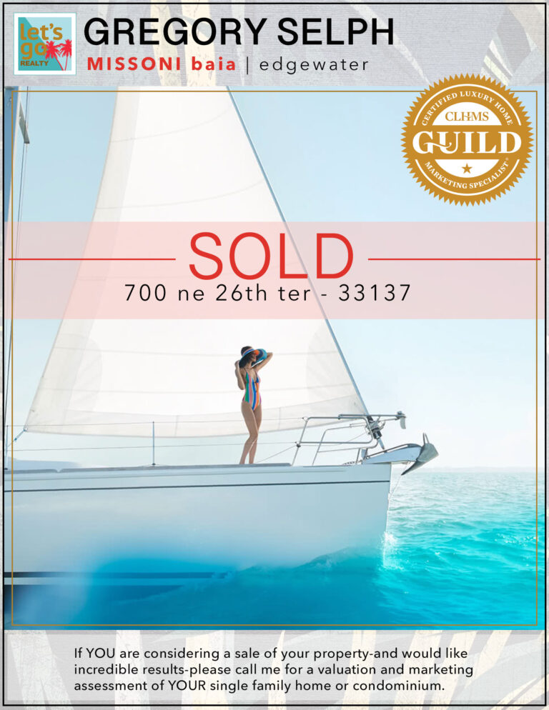 SOLD-700 ne 26th ter #2002 miami fl 33137 | #MISSONIbaia #gregoryselph