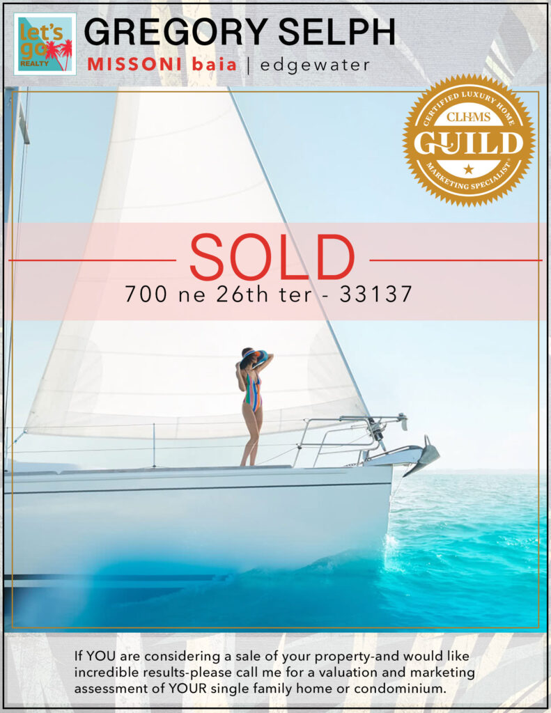SOLD-700 ne 26th ter #2002 miami fl 33137 | #MISSONIbaia #gregoryselph