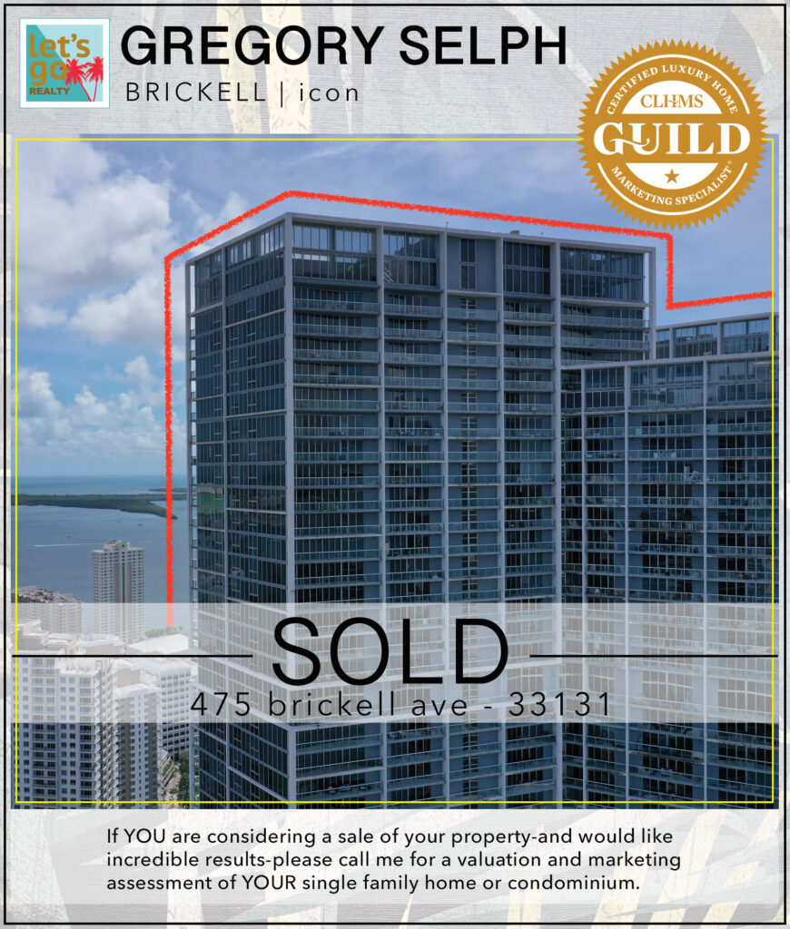 SOLD 475 brickell ave miami fl 33131 #ICONbrickell #gregoryselph