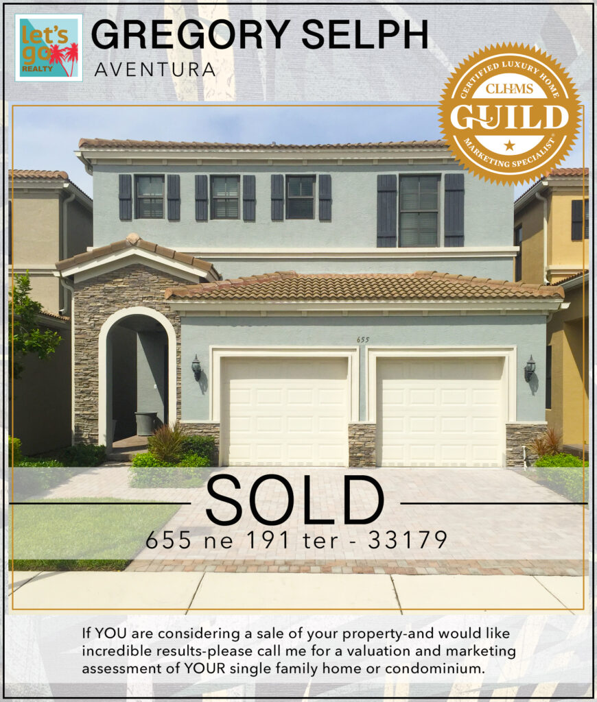 SOLD 655 ne 191 ter aventura FL #gregoryselph