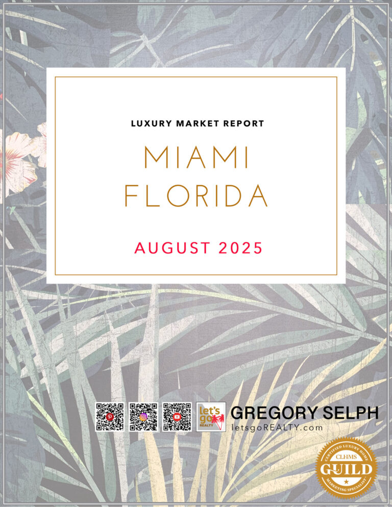 MIAMI market report for AUGUST 2025 #gregoryselph